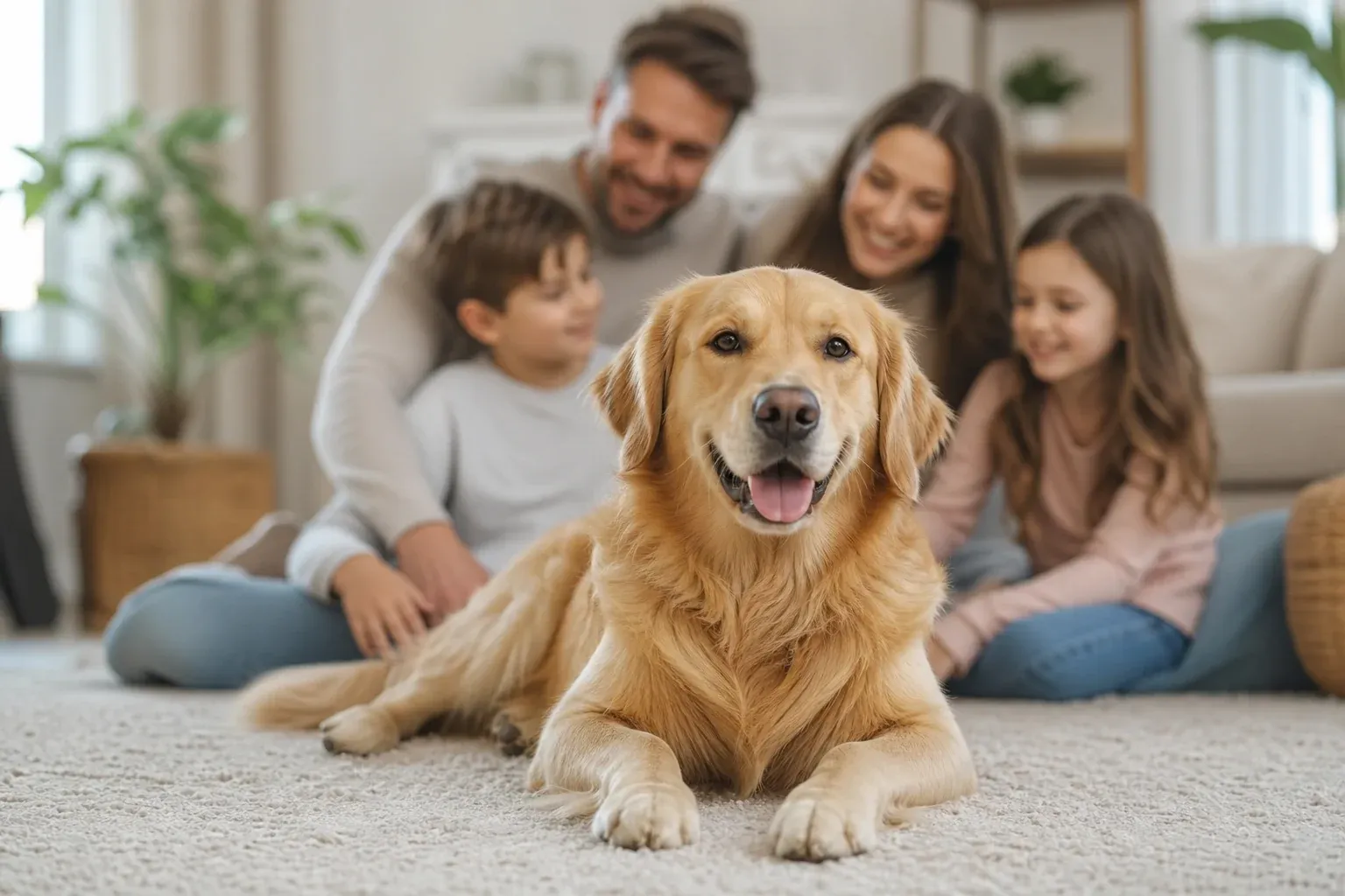 11. Golden Retriever, der geduldige Familienklassiker