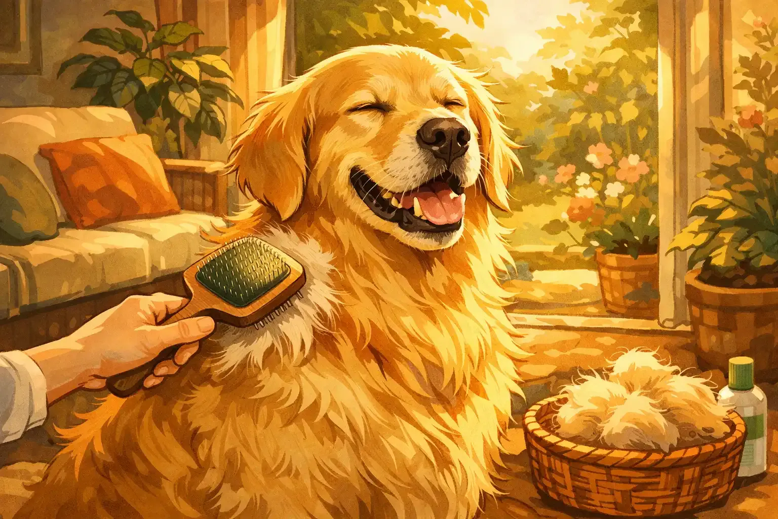 Fellpflege beim Hund: Bürsten, Baden & Unterwolle entfernen