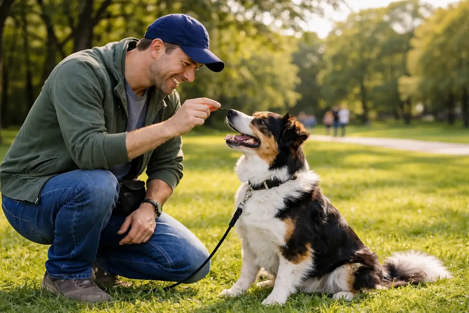 Hundetraining im Park – Desensibilisierung an der Leine