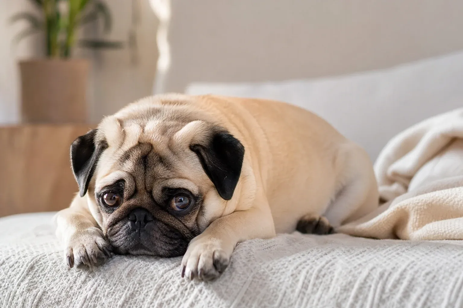 4. Mops, gemütlich, aber mit Gesundheitsvorbehalt